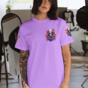 WARNING THIS TATTOOED GIRL SKULL LADY ALL OVER PRINT T SHIRT (1)