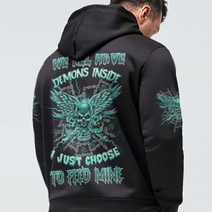 WE ALL HAVE DEMONS INSIDE ALL OVER PRINT HOODIE