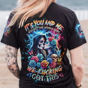 WE F GOT THIS SKULL COUPLE ALL OVER PRINT T SHIRT (1)