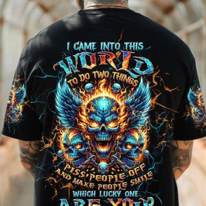 WHICH LUCKY ONE ARE YOU SKULL ALL OVER PRINT