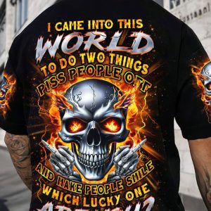 WHICH LUCKY ONE ARE YOU SKULL ALL OVER PRINT