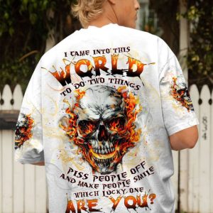 WHICH LUCKY ONE ARE YOU SKULL FIRE ALL OVER PRINT