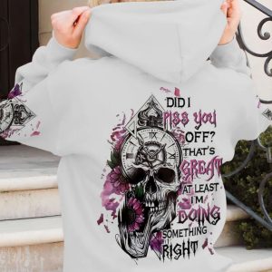 DID I PISS YOU OFF FLOWER SKULL ALL OVER PRINT HOODIE