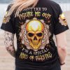 DON'T TRY TO FIGURE ME OUT SKULL MANDALA ALL OVER PRINT T SHIRT