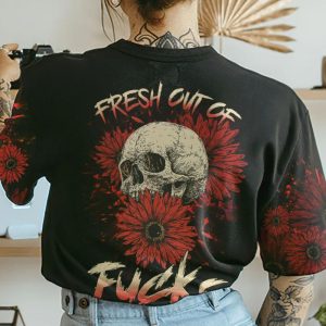 FRESH OUT OF FCKS ALL OVER PRINT T SHIRT