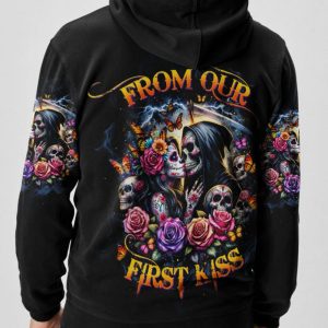 FROM OUR FIRST KISS TILL OUR LAST BREATH COUPLE ALL OVER PRINT HOODIE