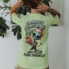 GO F YOURSELF ZOMBIE SKULL ALL OVER PRINT T SHIRT