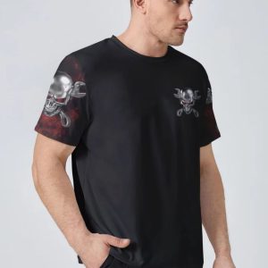GRUMPY OLD MECHANIC SKULL ALL OVER PRINT T SHIRT (1)