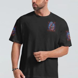 HEAVEN DON'T WANT ME 3 SKULLS ALL OVER PRINT T SHIRT (1)