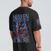 HEAVEN DON'T WANT ME 3 SKULLS ALL OVER PRINT T SHIRT