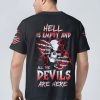 HELL IS EMPTY SKULL CRACK ALL OVER PRINT T SHIRT