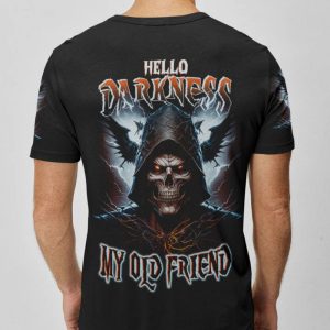 HELLO DARKNESS MY OLD FRIEND REAPER ALL OVER PRINT T SHIRT