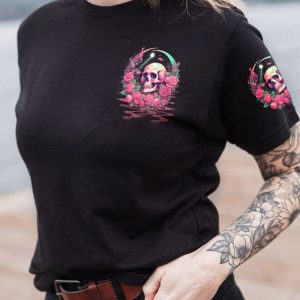 HELLO DARKNESS MY OLD FRIEND ROSE SKULL ALL OVER PRINT T SHIRT (1)