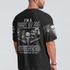 I AM A GRUMPY OLD MAN 5 SKULLS ALL OVER PRINT T SHIRT