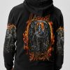 I AM BACK FIRE REAPER ALL OVER PRINT HOODIE