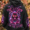 I AM THE STORM FIRE EYES PINK REAPER ALL OVER PRINT HOODIE