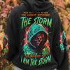 I AM THE STORM REAPER COLORFUL ALL OVER PRINT HOODIE