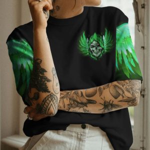 I AM WHO I AM GREEN REAPER WINGS ALL OVER PRINT T SHIRT (1)