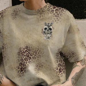 I AM WHO I AM LEOPARD SKULL ALL OVER PRINT T SHIRT (1)