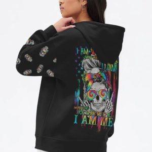 I AM WHO I AM NOT WHO YOU THINK ALL OVER PRINT HOODIE