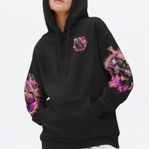 I AM WHO I AM PINK REAPER ALL OVER PRINT HOODIE (1)