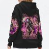 I AM WHO I AM PINK REAPER ALL OVER PRINT HOODIE