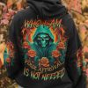 I AM WHO I AM REAPER ROSE ALL OVER PRINT HOODIE