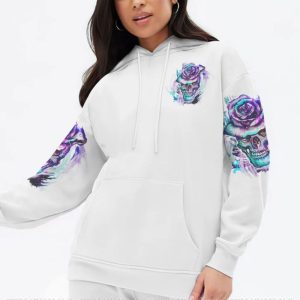 I AM WHO I AM ROSE SKULL ALL OVER PRINT HOODIE (1)