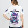 I AM WHO I AM ROSE SKULL ALL OVER PRINT T SHIRT