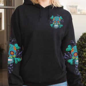 I AM WHO I AM SKULL ALL OVER PRINT HOODIE (1)