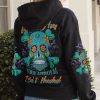 I AM WHO I AM SKULL ALL OVER PRINT HOODIE