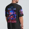 I AM WHO I AM SKULL ALL OVER PRINT T SHIRT