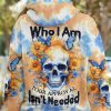 I AM WHO I AM SKULL TIE DYE ALL OVER PRINT HOODIE