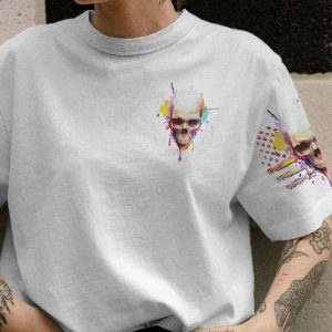 I AM WHO I AM WATERCOLOR SKULL ALL OVER PRINT T SHIRT (1)