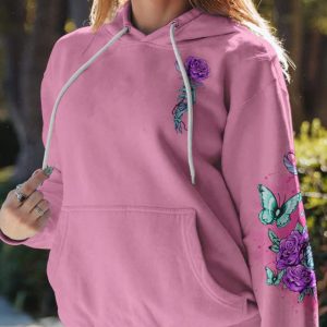 I CAN BUY MYSELF FLOWERS SKELETON HAND ALL OVER PRINT HOODIE (1)