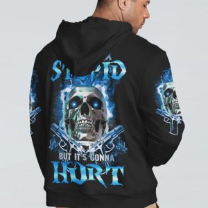  I CAN FIX STUPID METAL SKULL G ALL OVER PRINT HOODIE