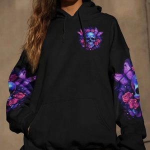 I CAN GO FROM REGULAR B ROSE SKULL ALL OVER PRINT HOODIE (1)