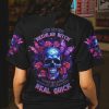 I CAN GO FROM REGULAR B ROSE SKULL ALL OVER PRINT T SHIRT