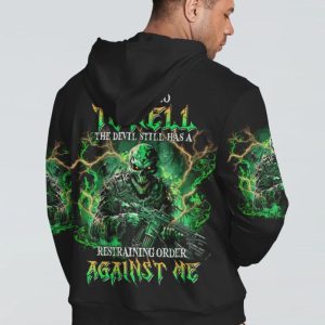  I CAN'T GO TO HELL ALL OVER PRINT HOODIE