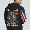 I DO NOT FEAR THE VALLEY SKULL VETERAN ALL OVER PRINT HOODIE