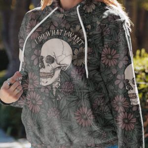  I DO WHAT I WANT ALL OVER PRINT HOODIE