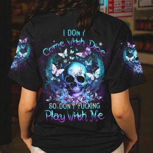 I DON'T COME WITH DICE ALL OVER PRINT T SHIRT