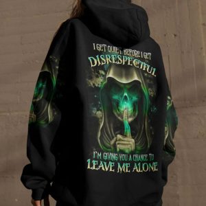 I GET QUIET REAPER ALL OVER PRINT HOODIE