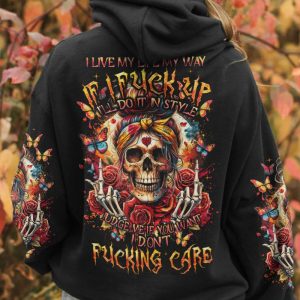I LIVE MY LIFE MY WAY ALL OVER PRINT HOODIE