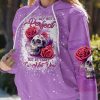 I MAY NOT BE PERFECT SKULL ROSES ALL OVER PRINT HOODIE