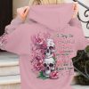 I TRY TO AVOID DRAMA FLOWERS SKULL ALL OVER PRINT HOODIE