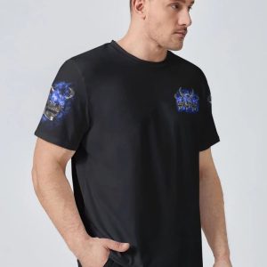 I WAS TERRIFIED OF THE DARK MONSTER SKULL ALL OVER PRINT T SHIRT (1)