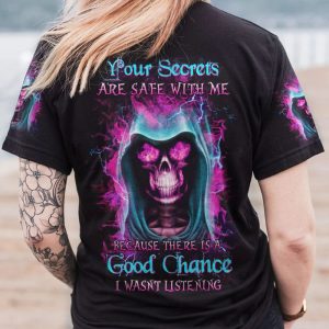I WASN'T LISTENING REAPER ALL OVER PRINT T SHIRT