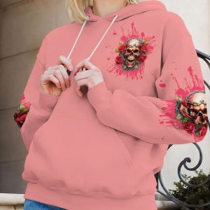 I'M A B DON'T TRY ME ROSE SKULL ALL OVER PRINT HOODIE (1)
