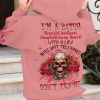 I'M A B DON'T TRY ME ROSE SKULL ALL OVER PRINT HOODIE